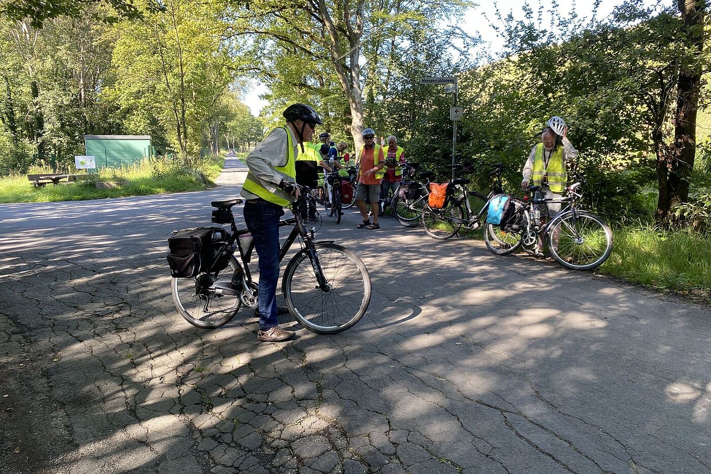 Erste Pause an der Nottenkaemper Deponie