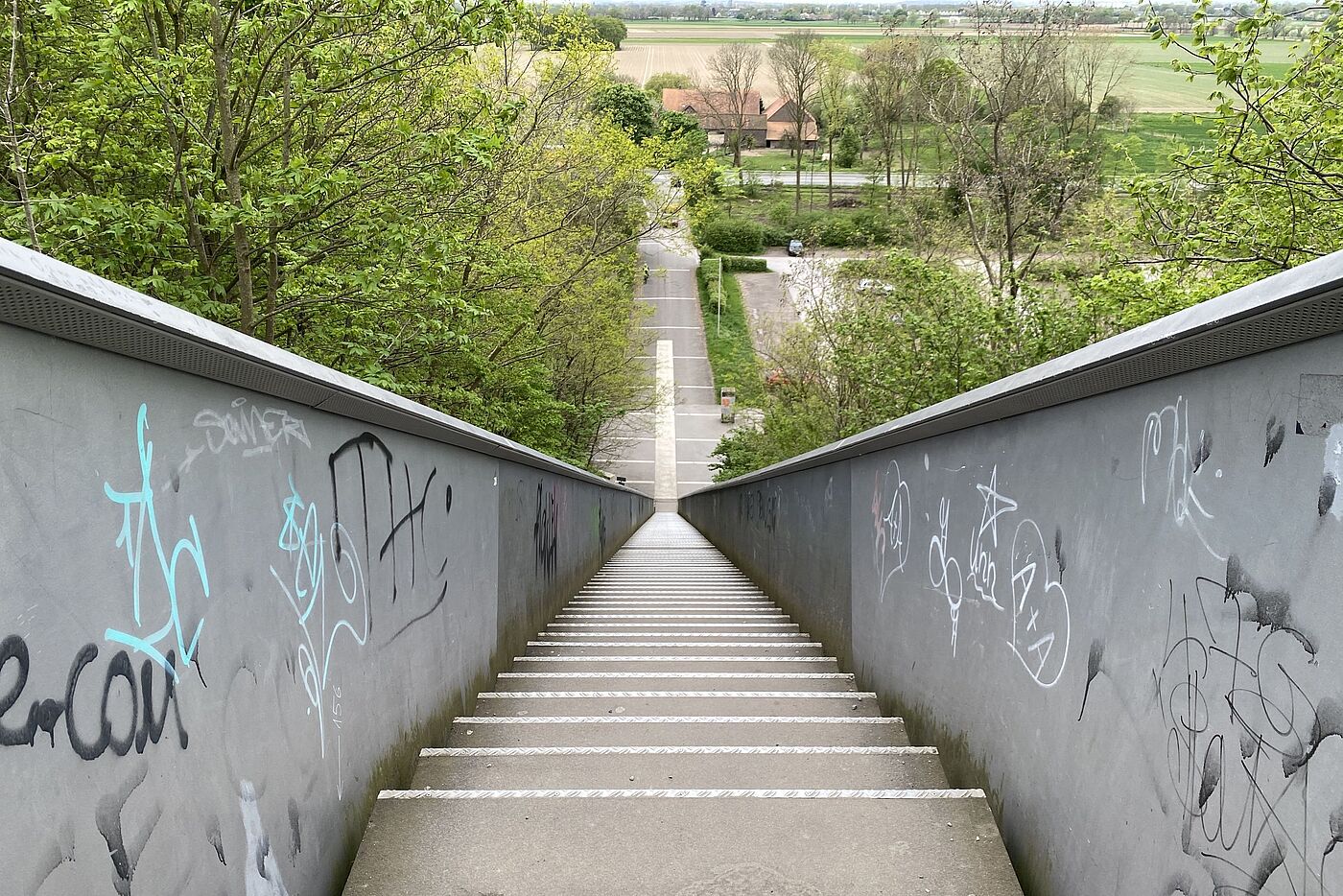 Ein Blick abwärts