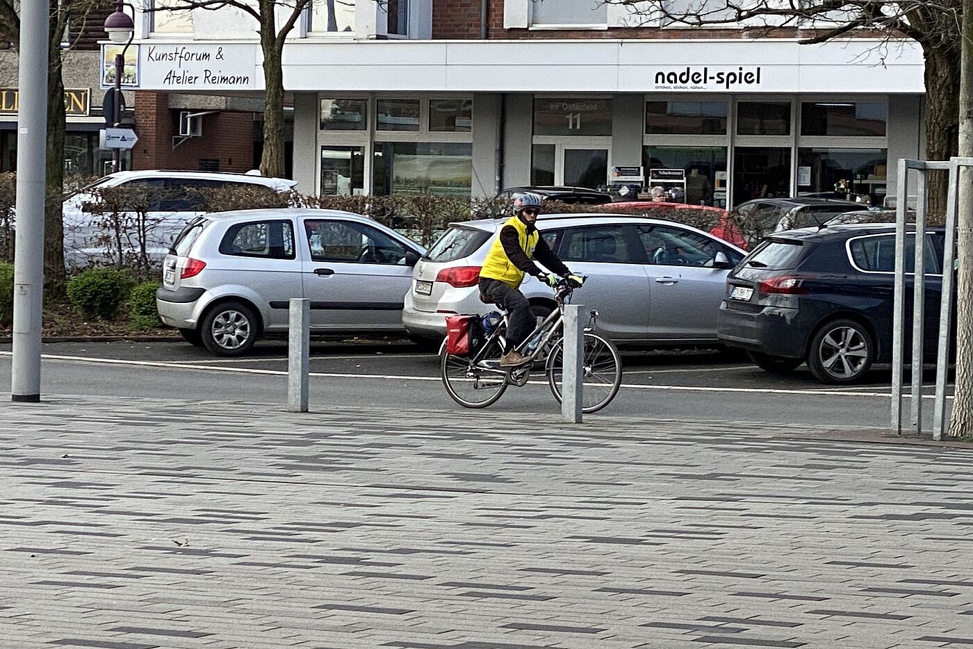 Der erste Teilnehmer trifft ein
