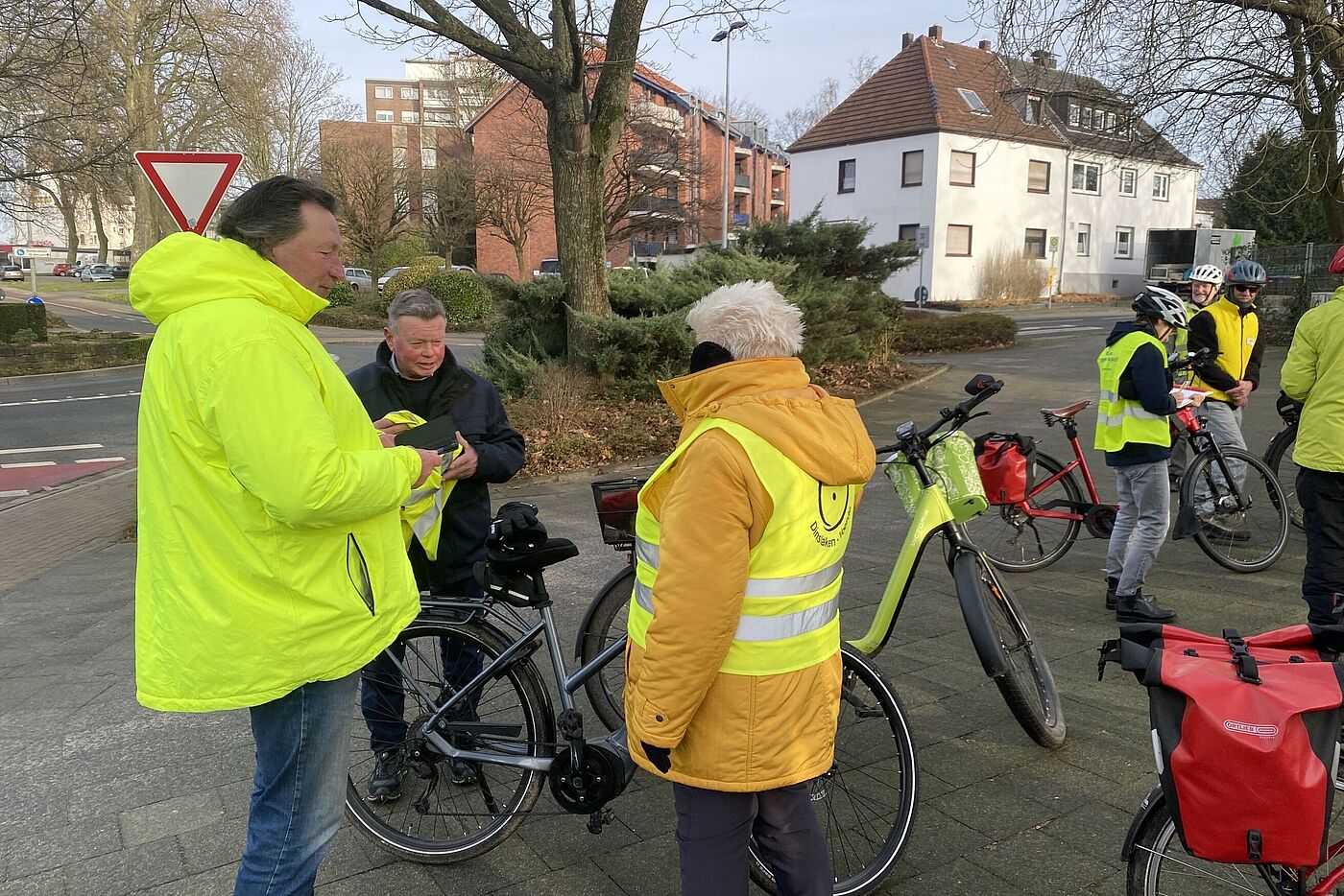 Alle komplett zur Abfahrt bereit