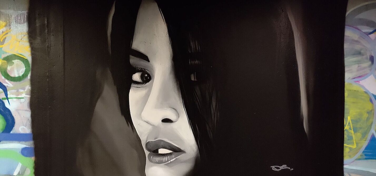 Graffiti an der Stockumer Schule in Voerde Graffiti an der Stockumer Schule