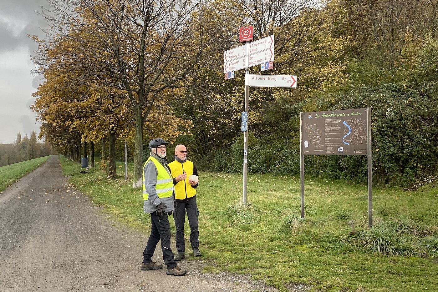 Wegweiser erfolgreich gedreht