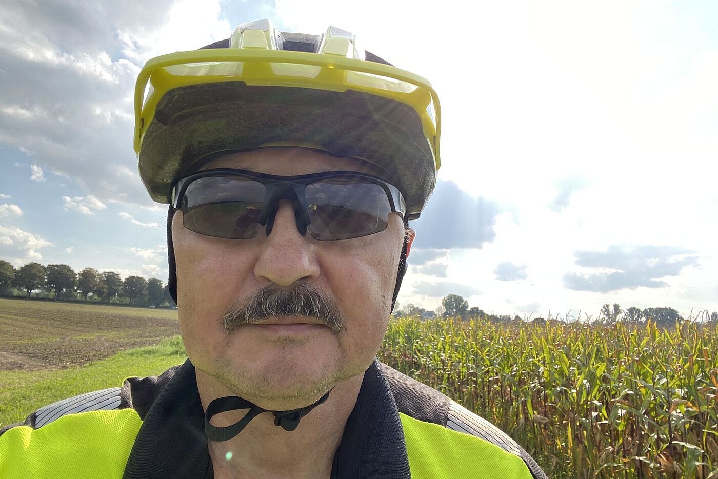 Mal wieder ein Selfie vom Hinterherfahrer