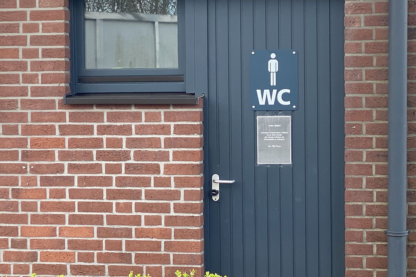 Natürlich sind die Toiletten geschlossen