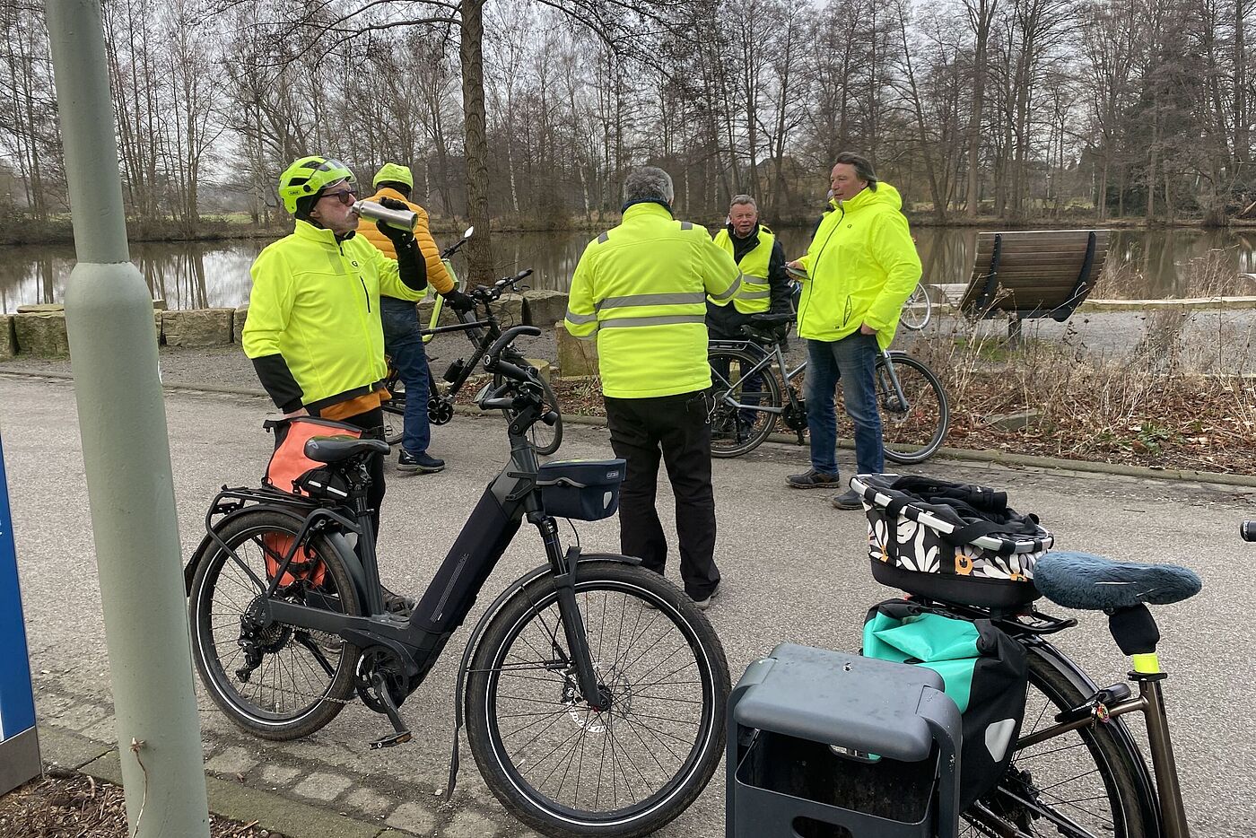 Die Nachmittagsrast in Schermbeck