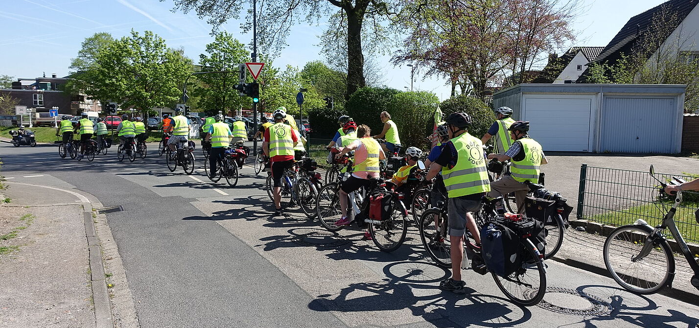 Radfahrer - Geschlossener Verband