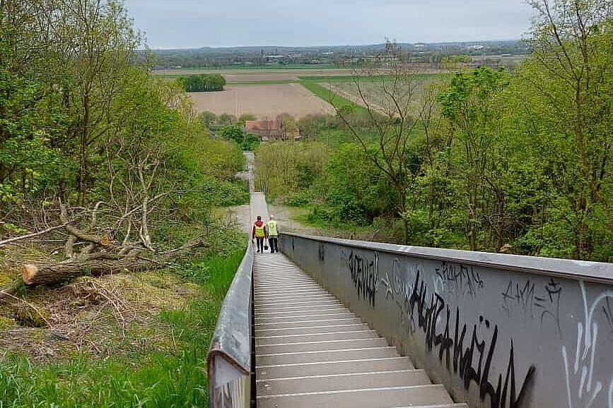 Ein Blick abwärts