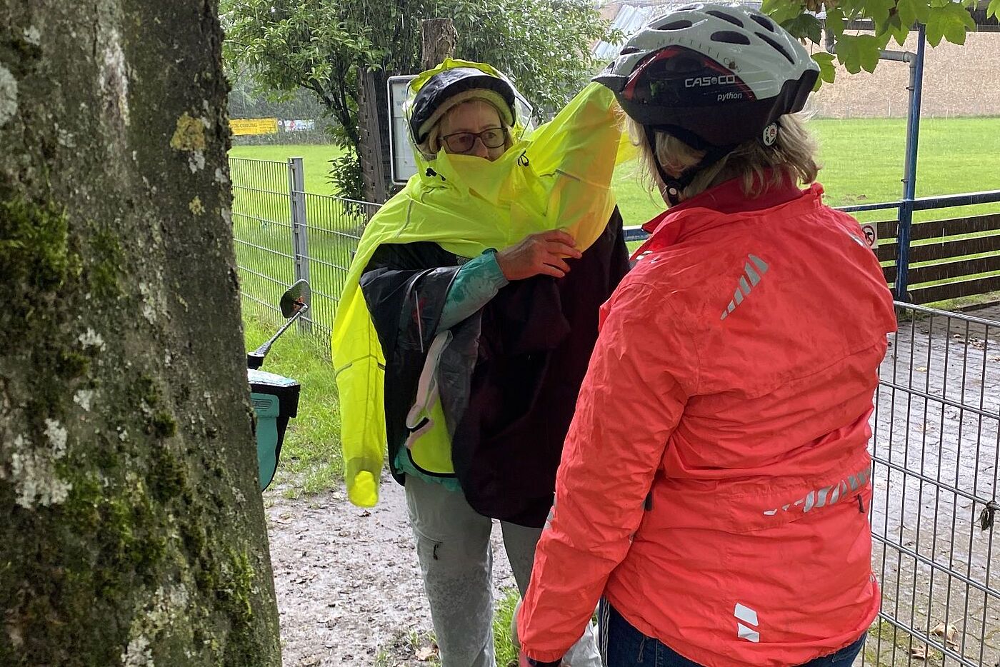 Der Regen kommt - alle mal umziehen