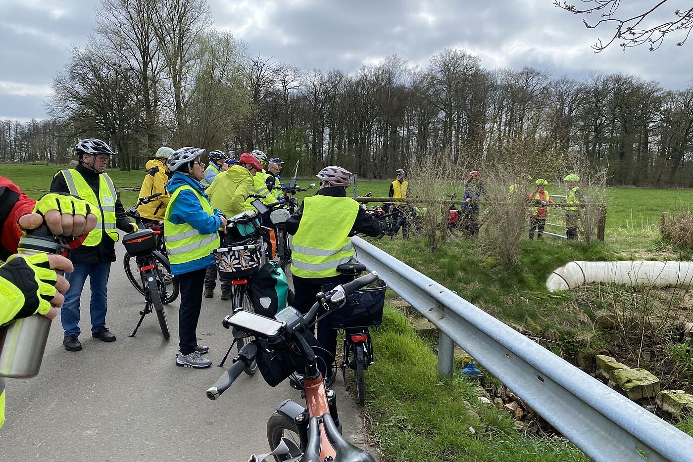 Pause am Auslauf der Druckleitung Pauen