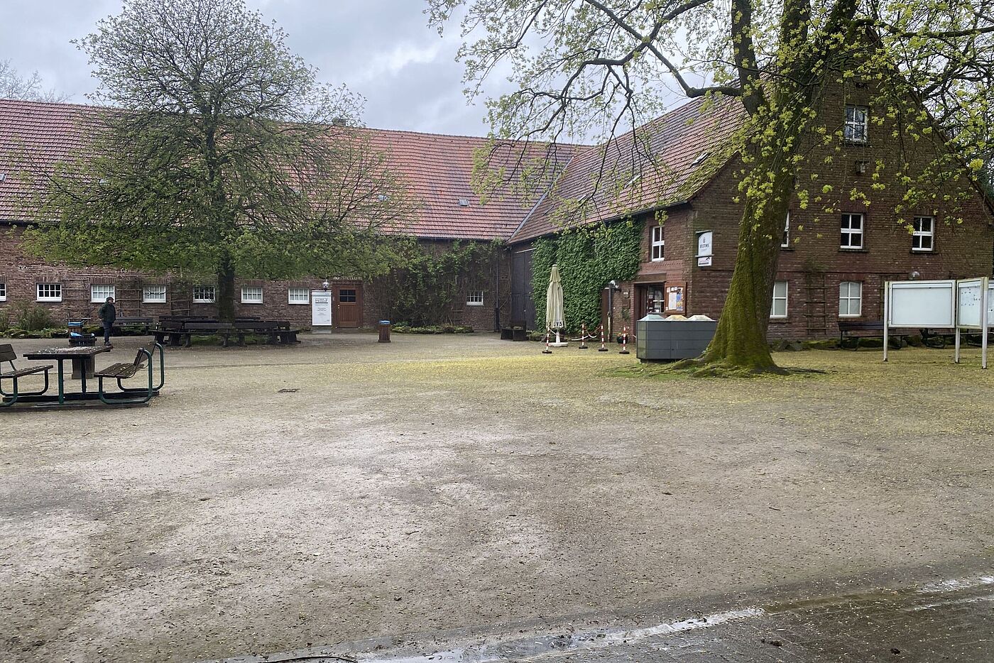 Erste Pause am Heidhof