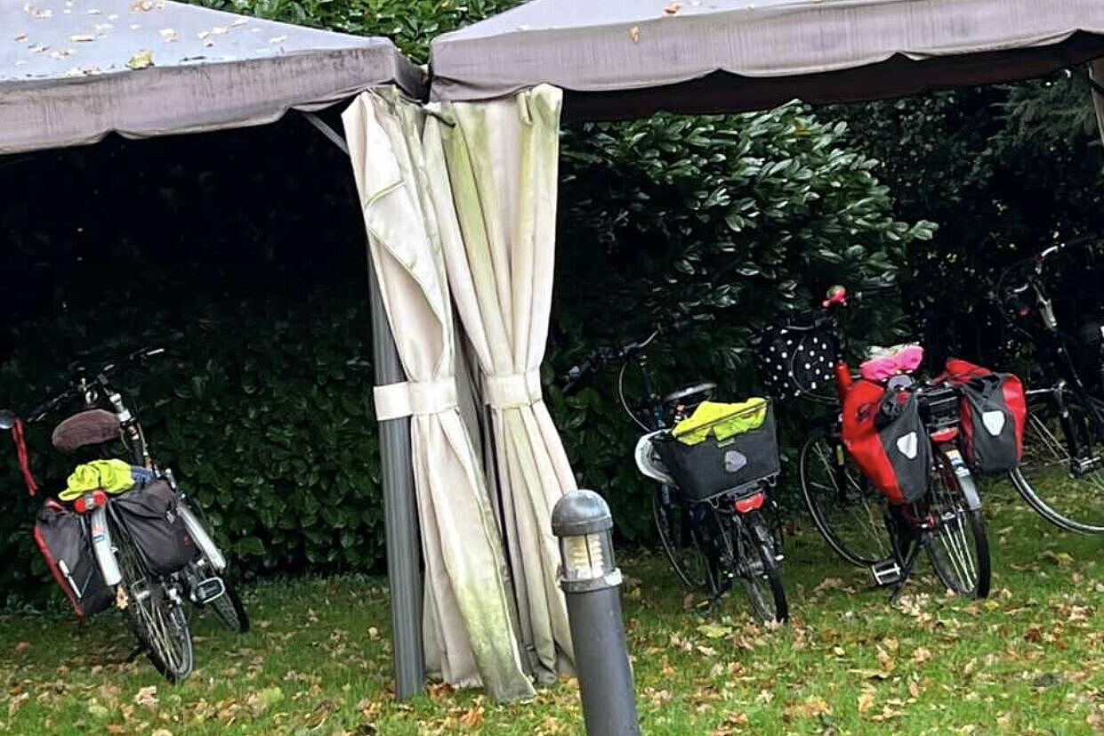 Schietwetter-Parkplatz