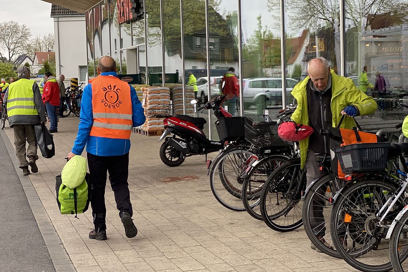 Ankunft bei REWE