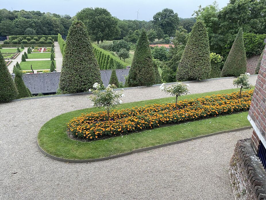 Die Gärten von Kloster Kamp 01 Ansicht Der Gärten von Kloster Kamp