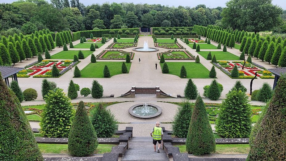 Die Gärten von Kloster Kamp 03 Ansicht der Gärten von Kloster Kamp