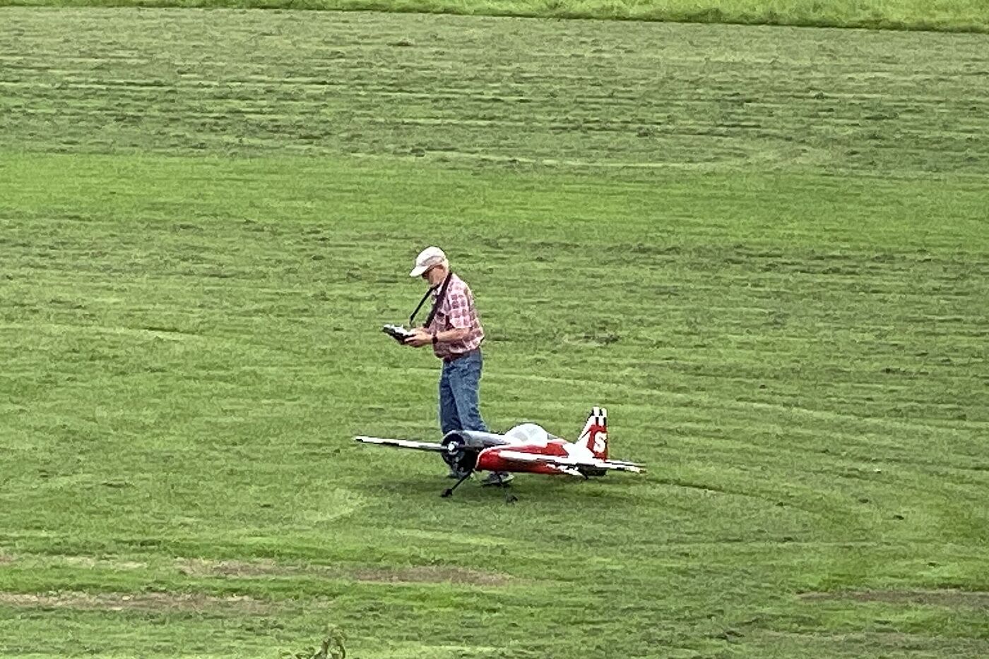 Modellflieger in Aktion