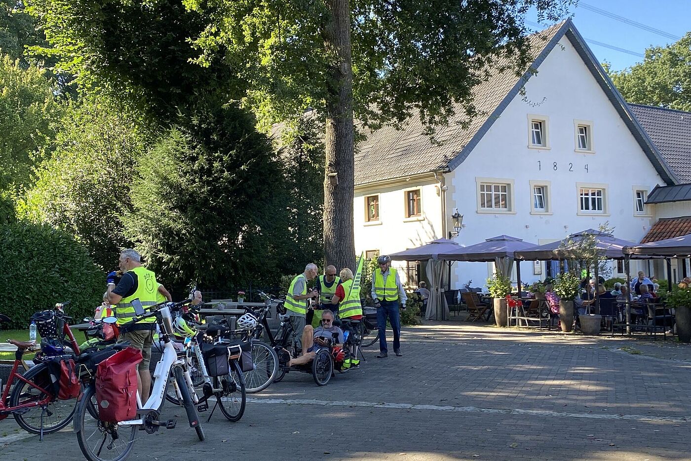 Bei dem Wetter eine willkommene Pause