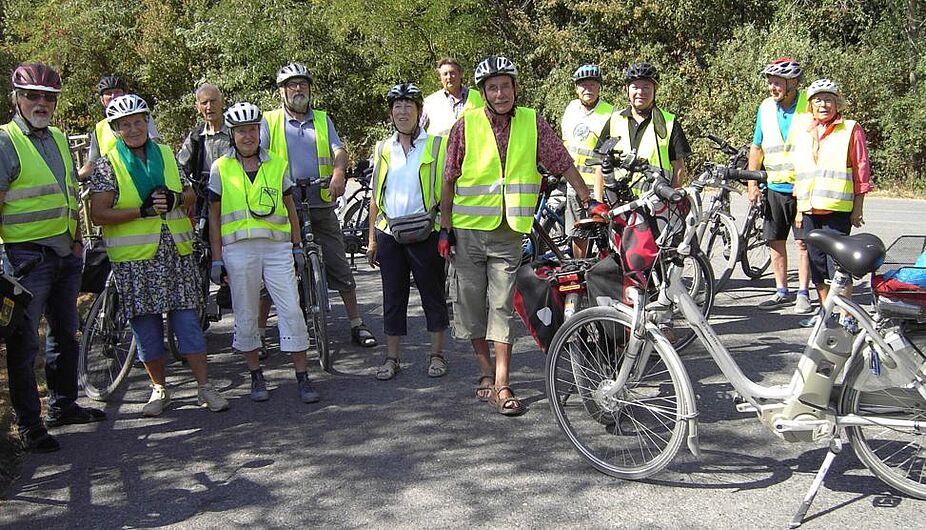 Radler*innen  nach der „Geleucht-Besteigung“