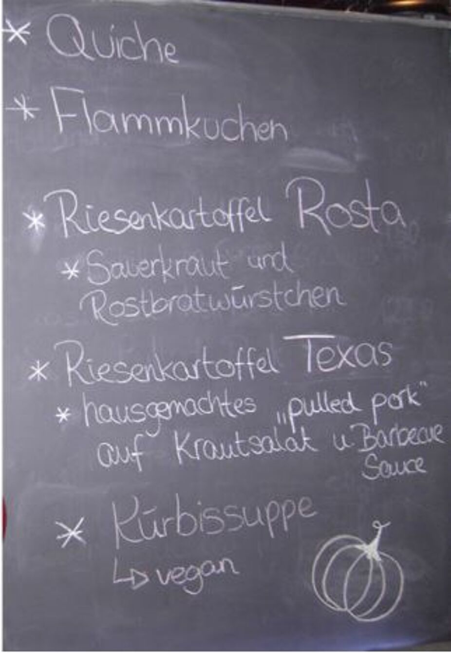 Kleine Speisenauswahl