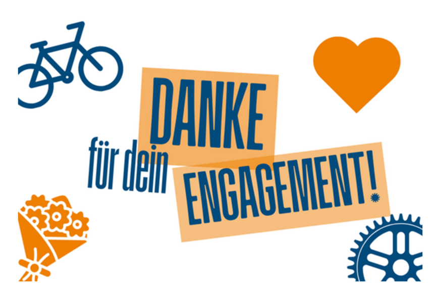 ewsletter-Header_Danke_Ehrenamtstag Grafik mit "Danke für dein Engagement", Ritzel und Herz.