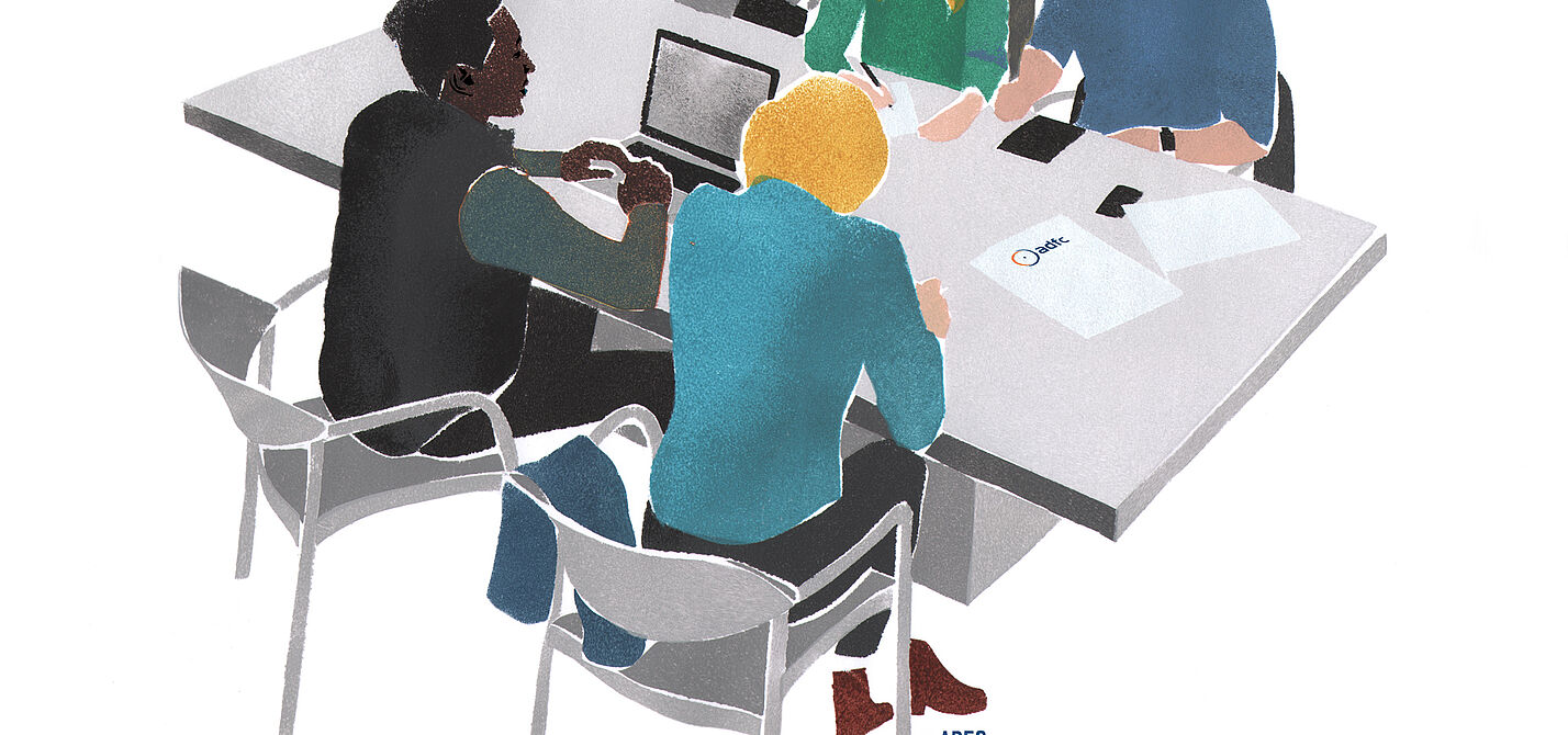Planungsrunde Illustration Planungsrunde Illustration
